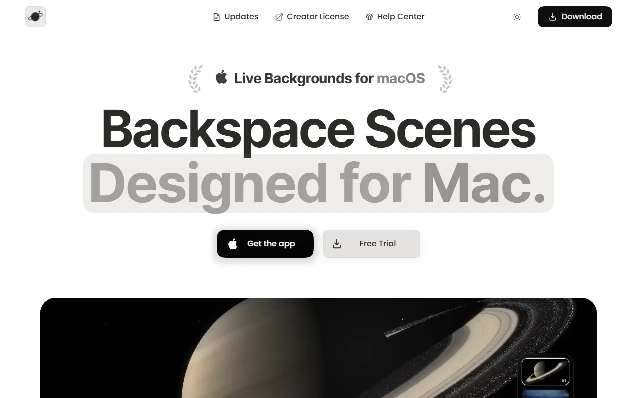 Screenshot of Backspace