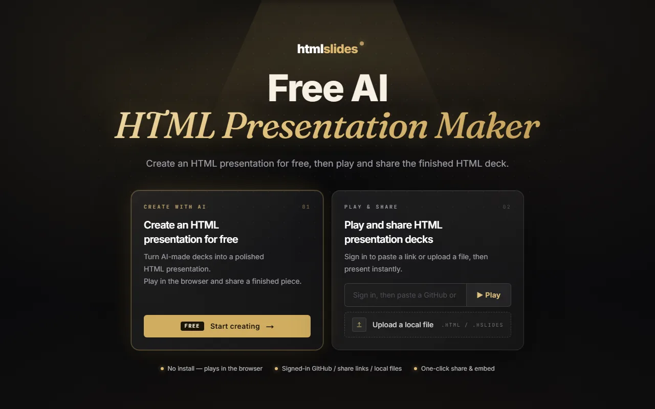 Screenshot of htmlslides