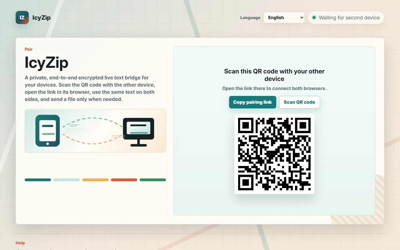 Screenshot of IcyZip