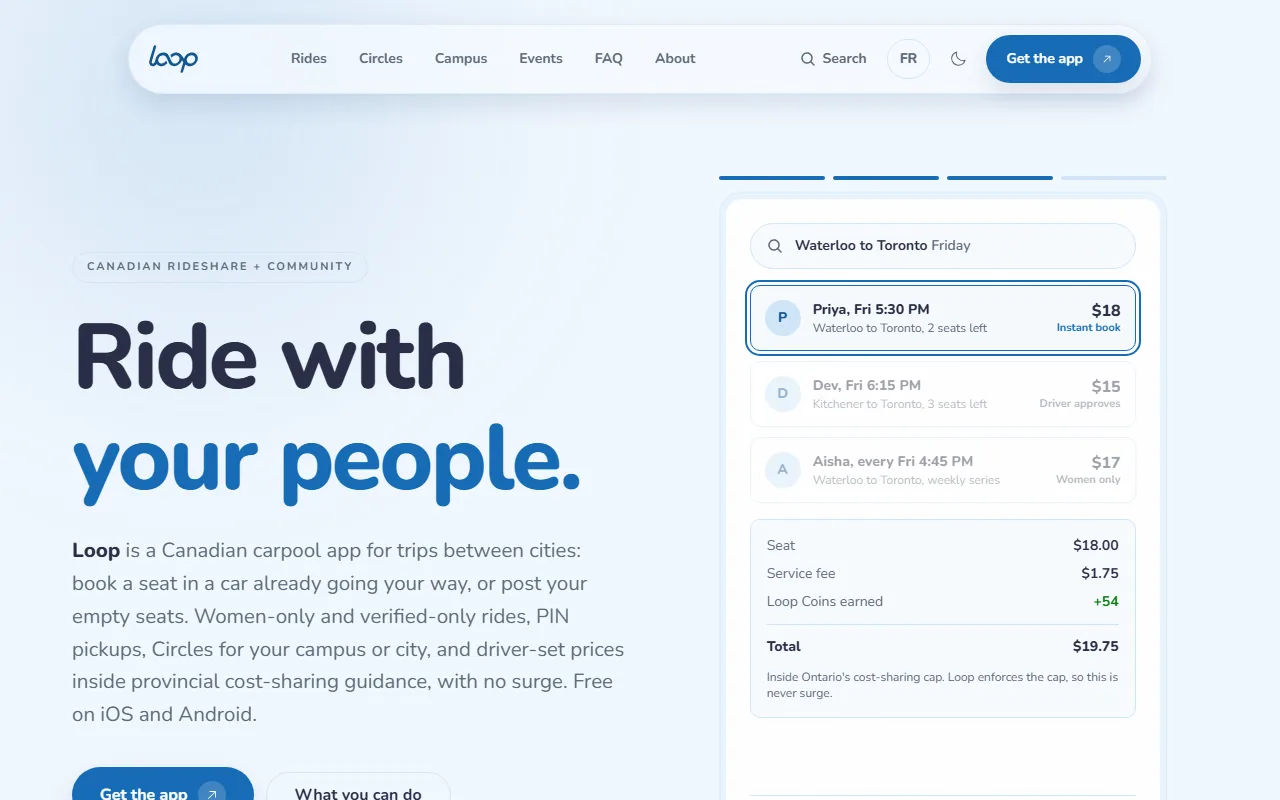 Screenshot of Loop