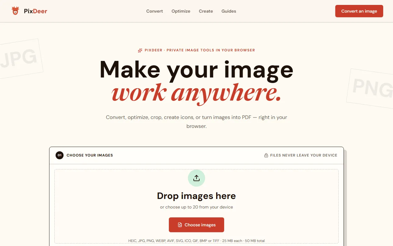 Screenshot of PixDeer