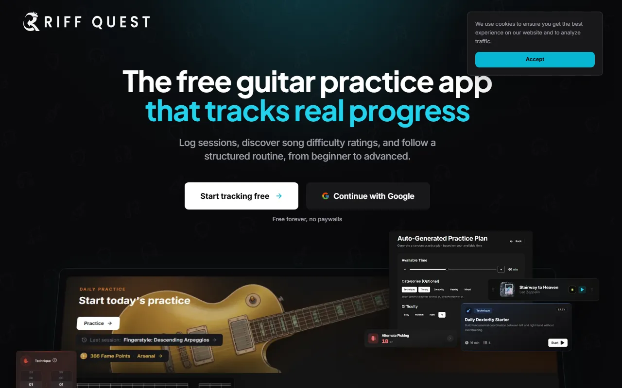 Screenshot of Riff Quest