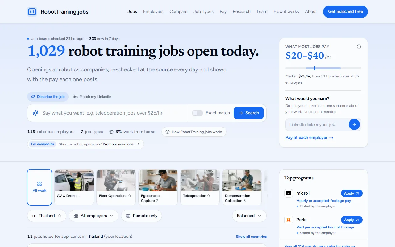 Screenshot of RobotTraining.jobs