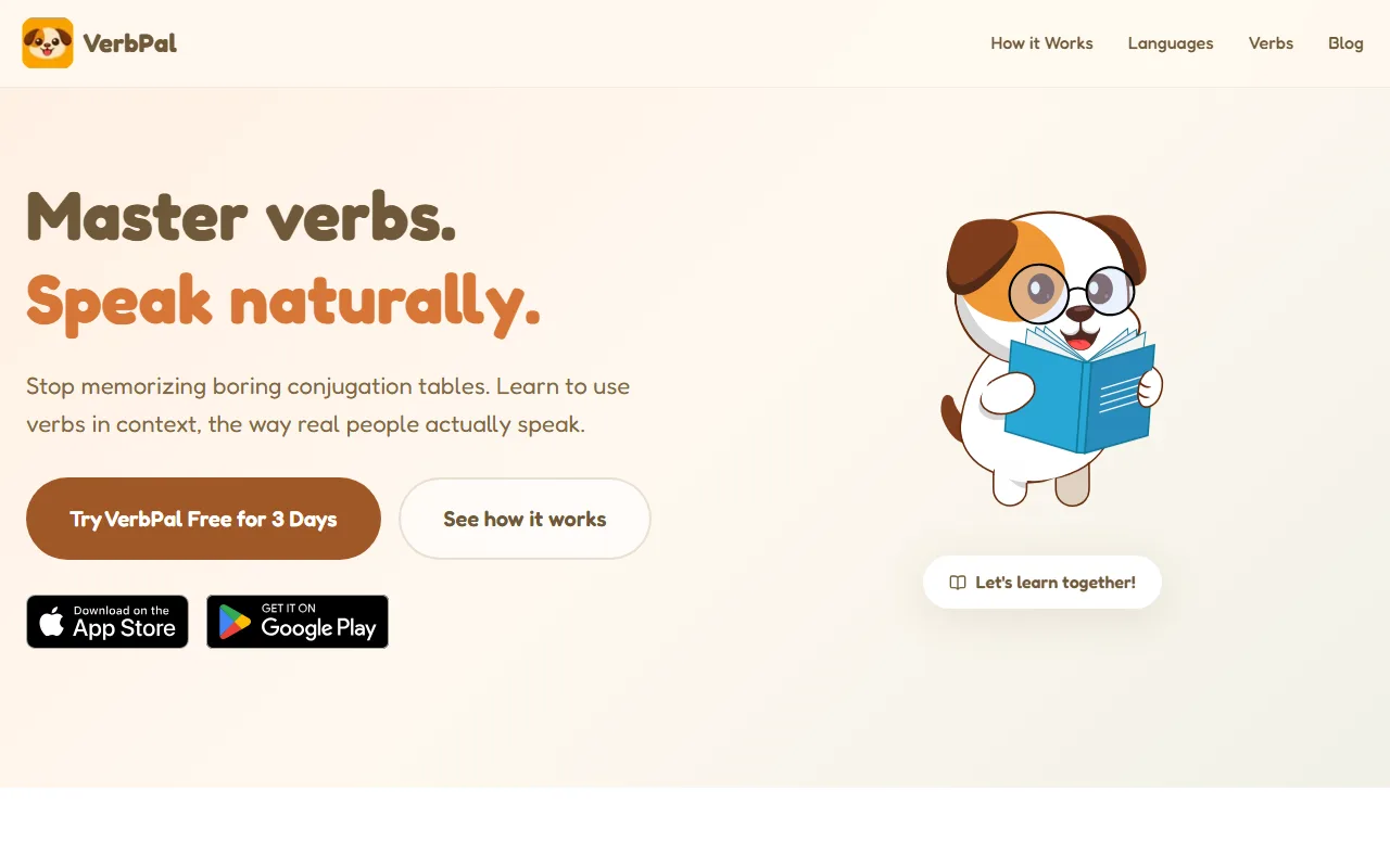 Screenshot of VerbPal