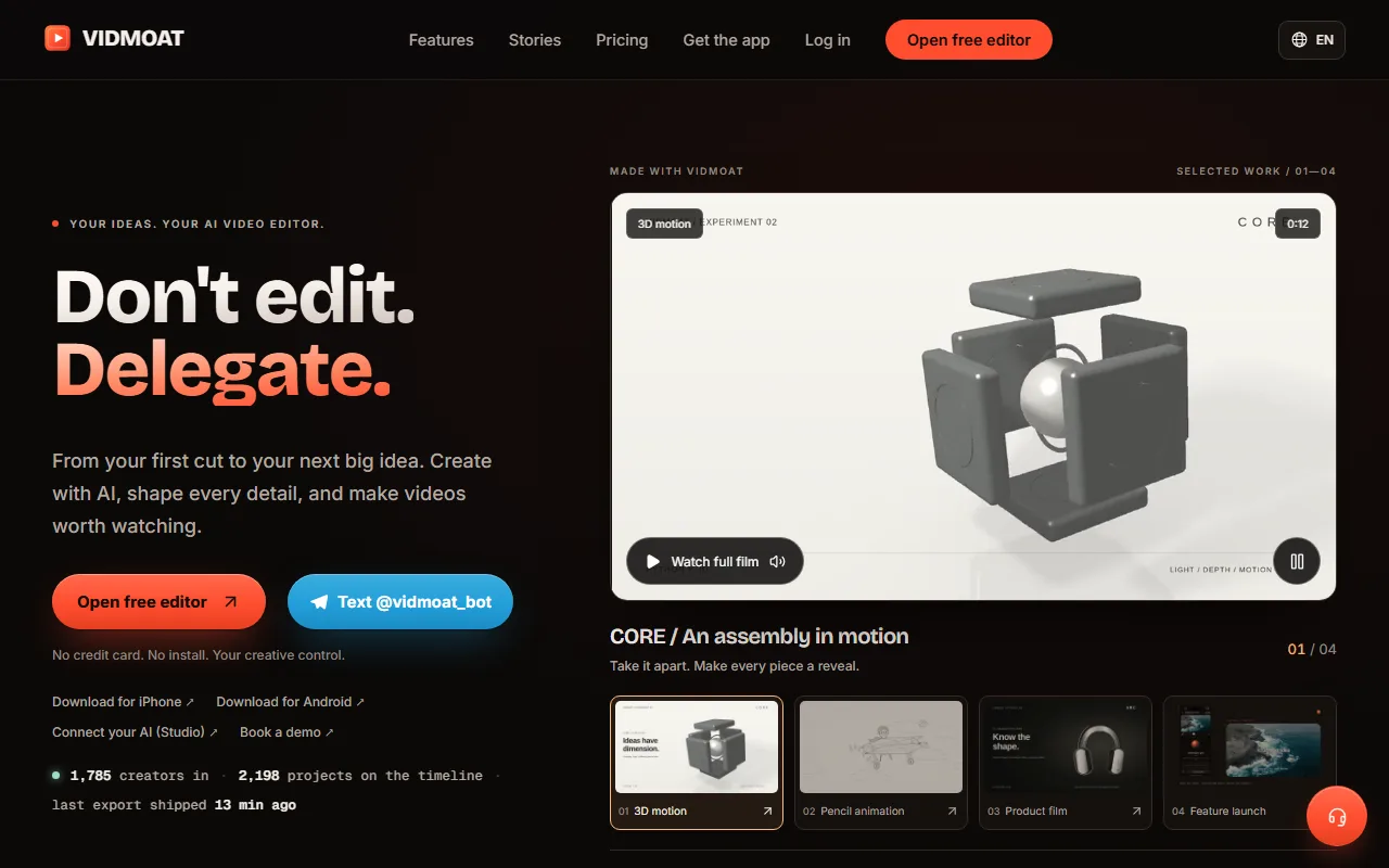 Screenshot of Vidmoat