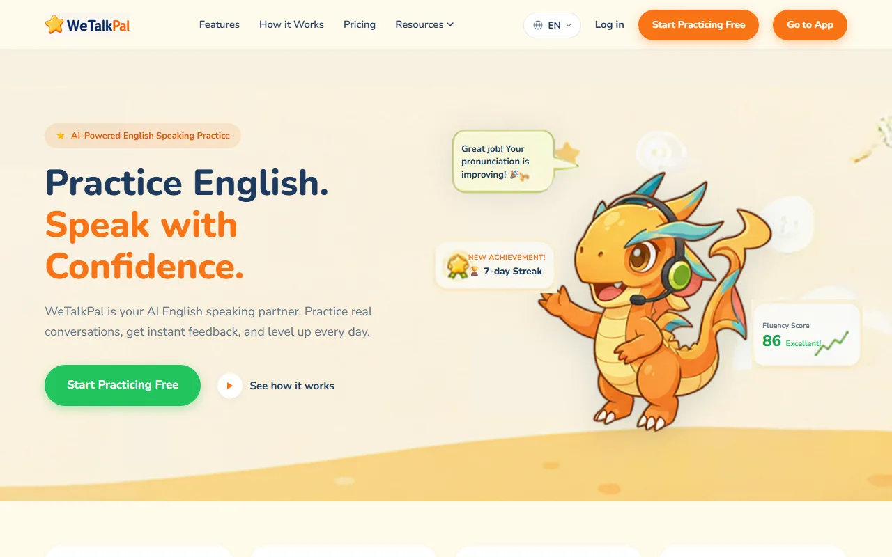 Screenshot of WeTalkPal